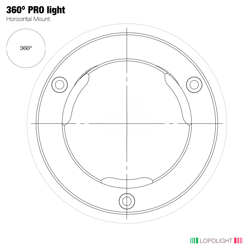 Lopolight PRO LED Maneuvering Light, 5nm, 360°, ATEX, Ice-Class