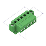 Lopolight 5-Pin Navigation Light Connector, Set of 5
