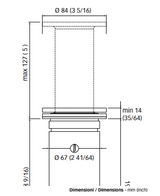 Quick Marine - Secret FL 3W LED Retractable Lamp 10/30V Stainless Steel